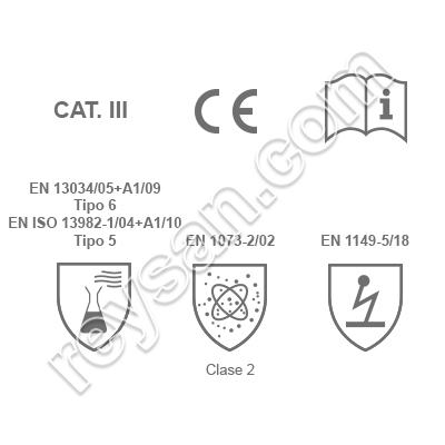 ⭐ MONO DESECHABLE RIESGO QUÍMICO TIPO 3,4,5 Y 6